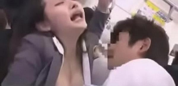  Japanese Chick fucked by Stranger on Train